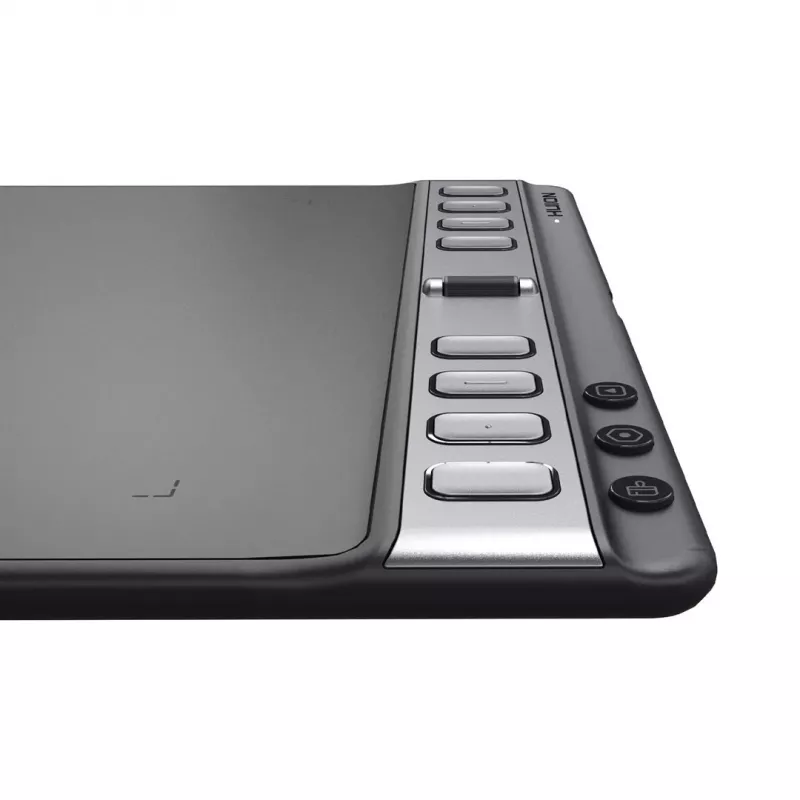 Huion Inspiroy 2L H1061P tekentablet, 266,7 x 166,7 mm (10,5 x 6,56 inch) actief gebied, 8192 drukniveaus, zwart