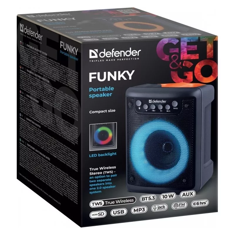 Bluetooth-luidspreker FUNKY 10W, 65053, DEFENDER