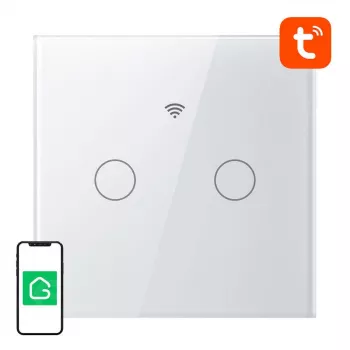 Slimme touch-WLAN-lichtschakelaar Gosund SLS2 (model SW12) — touchbediening, WLAN-connectiviteit, optionele N-/dubbele bedrading