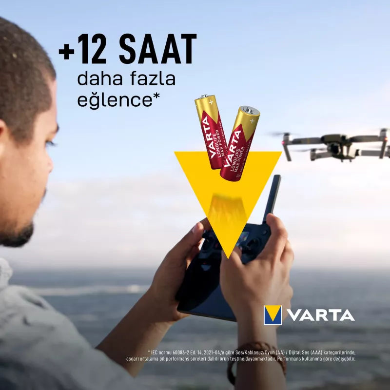 VARTA Max Tech mignon batterij 1,5 V 4-stuks blister (4706101404)