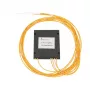 Optische PLC-splitter 1:4 Extralink SC/APC, 2,0 mm G657A, 1,5 m, ABS-module, zonder stekker