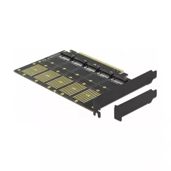 DeLOCK PCI Express x16-kaart naar 5 x interne M.2 Key B / SATA