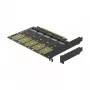 DeLOCK PCI Express x16-kaart naar 5 x interne M.2 Key B / SATA