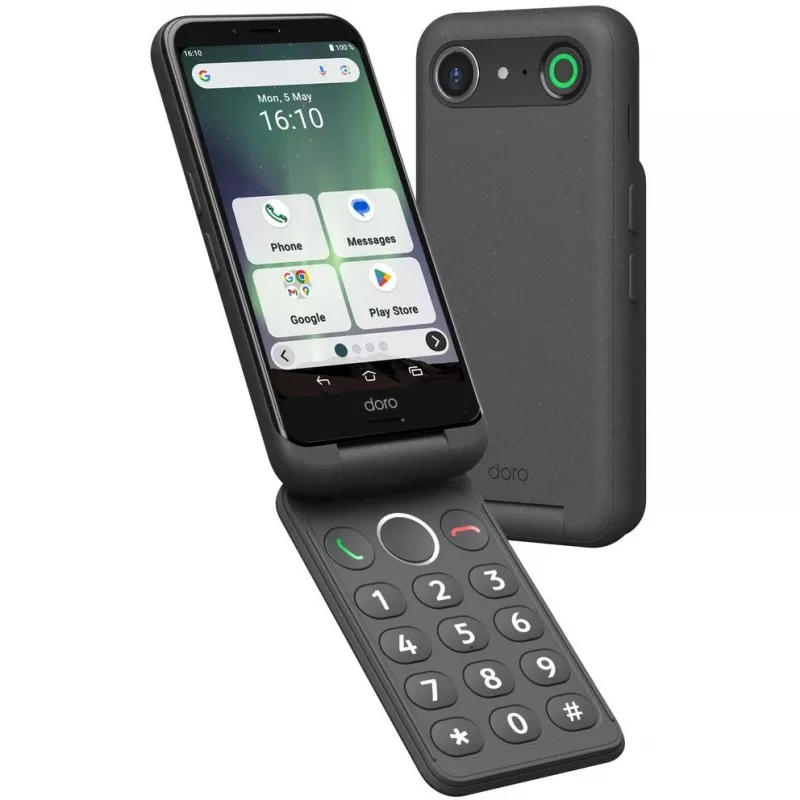 Smartphone Doro Aurora A20 4.5 inch 4GB 64GB zwart