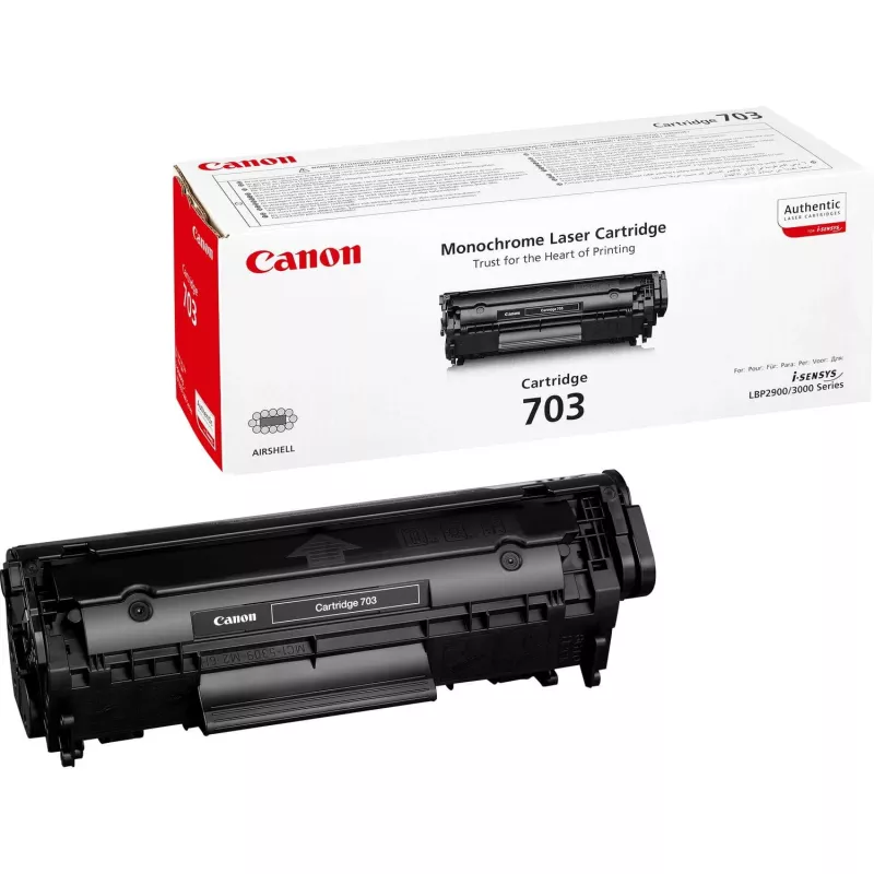 Canon CRG 703 tonercartridge, zwart, 2000 pagina's