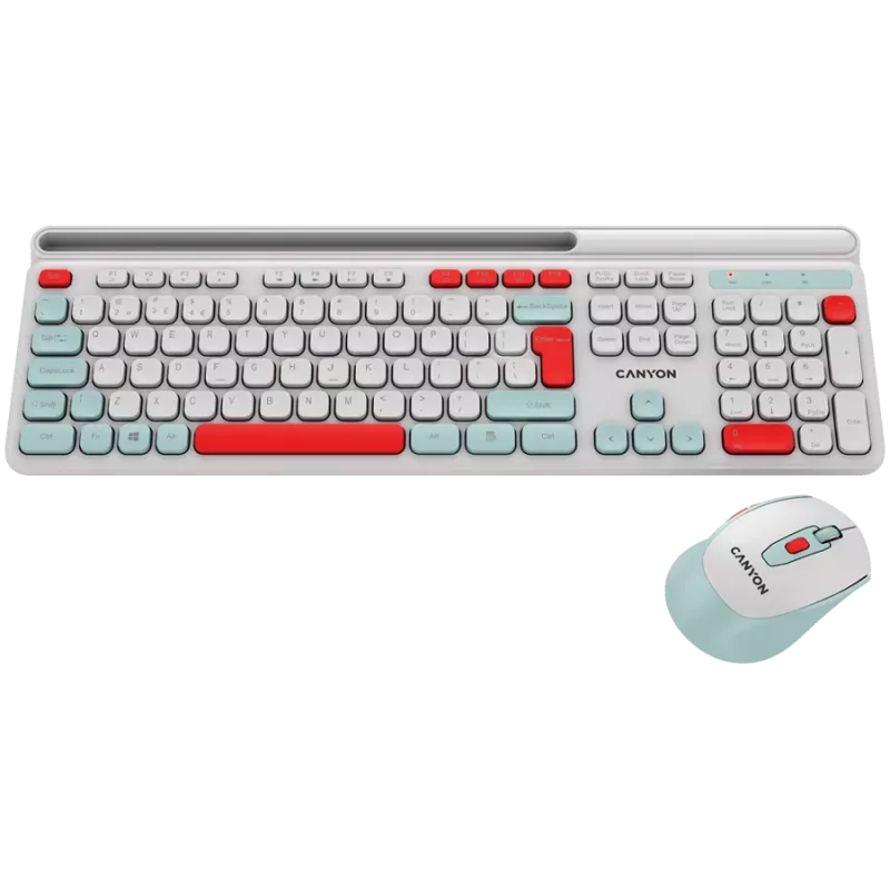CANYON HSET-W5 EN toetsenbord+muis AAA+AA draadloos wit