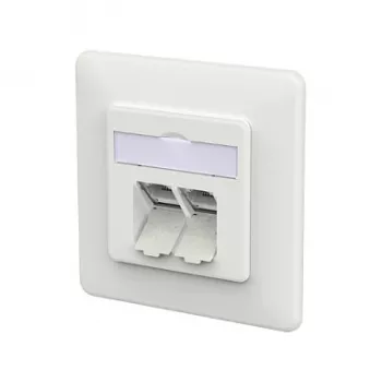 METZ CONNECT aansluitdoos E-DAT C6A LSA++ 2 poort UP verkeerswit