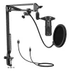 Studiomicrofoon Easypix 62021 zwart