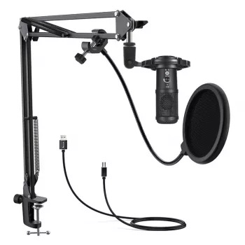 Studiomicrofoon Easypix 62021 zwart