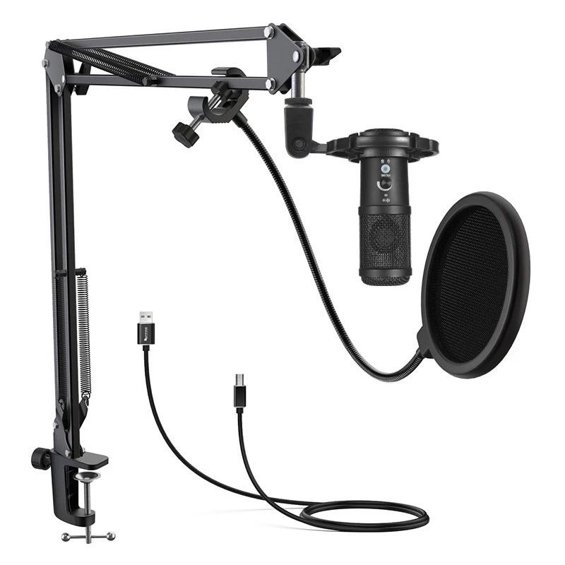 Studiomicrofoon Easypix 62021 zwart