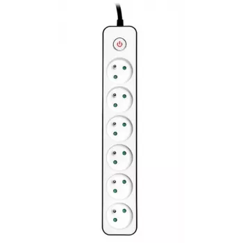 TRACER Stekkerdoos Zebra 1,5 m 6 stopcontacten