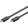 USB-C-kabel WENTRONIC USB4 Gen4 1.2m — ondersteunt 16k@60Hz en 4K@120Hz