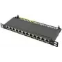 LogiLink - Patchpaneel - Rackmontage - RJ-45 X 12 - zwart, RAL 9005 - 0,5U - 25,4 cm (10)