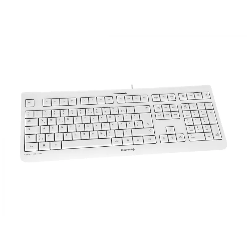 CHERRY KC 1000 toetsenbord kantoor USB QWERTZ Duits grijs
