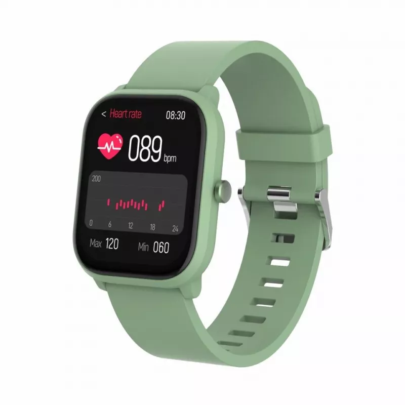 Smartwatch DENVER SWK-120GN met fitnesstracking en ondersteuning voor meldingen, groen