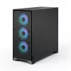 Fractal Design Pop 2 Air zwart Solid midi-tower pc-behuizing — ATX-ondersteuning, 3x 120 mm frontventilatoren, 2,5/3,5-inch drive bays, 215×481×462 mm