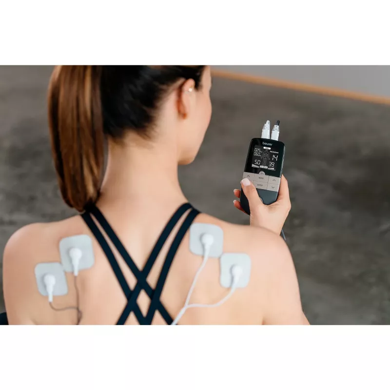Elektrostimulatie-TENS/EMS-apparaat Beurer EM 1 RELIEF+ (model 60428) antraciet