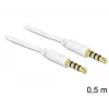 Audiokabel 3,5mm DeLOCK 83439 0,5m wit