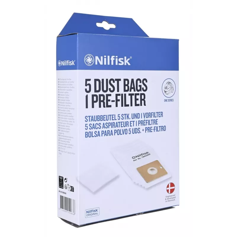 Stofzuigerzak Nilfisk DUST BAG SYNTH ONE GO AND COUPE