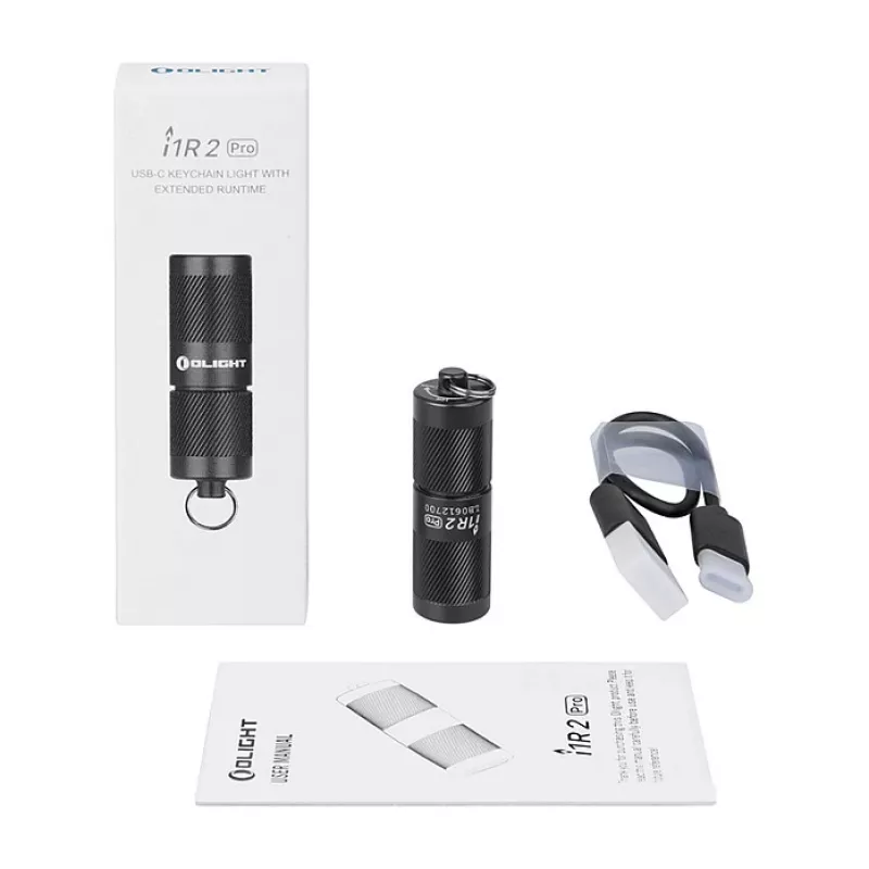 Sleutelhanger-zaklamp Olight I1R 2 Pro zwart 180 lm IPX8