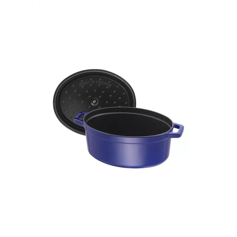 Gietijzeren cocotte Staub 4,25 L, 29 cm, blauw