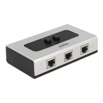Hub DeLOCK 87673 1000 Mbit/s zwart grijs