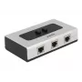 Hub DeLOCK 87673 1000 Mbit/s zwart grijs