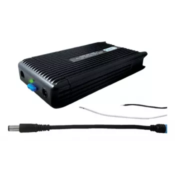 Voeding/spanningsomvormer Gamber-Johnson POWER ADAPTER 120 W voor laptops, ingang 11–16 V, voor binnenruimtes, zwart