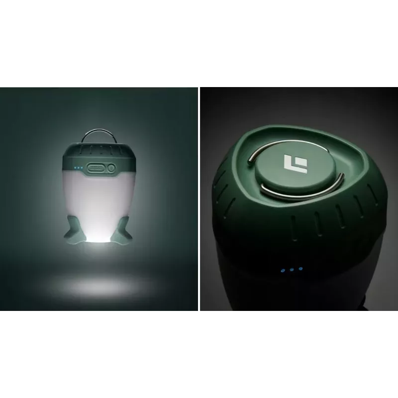 Campinglantaarn Black Diamond Orbiter 450 – LED, 450 lm, 2000 mAh, IPX4, ophanghaak en magnetische houder