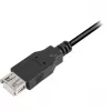 USB 2.0 verlengkabel, USB-A stekker > USB-A bus (zwart, 3,0 meter, dubbel afgeschermd)