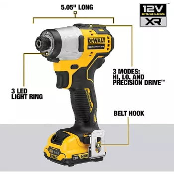 DeWALT DCF801D2-QW elektrische schroevendraaier/slagschroevendraaier