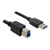 USB-hub DeLOCK 4 poorts 5000 Mbit/s zwart wit