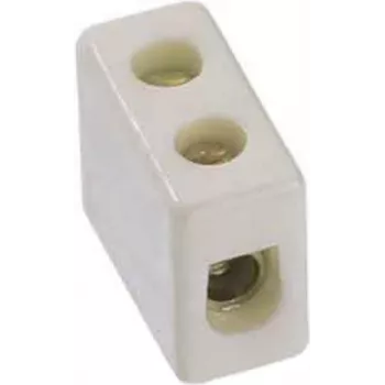 Elektrische klem Bachmann 950.000, porselein, wit, hoogte 12 mm