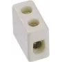 Elektrische klem Bachmann 950.000, porselein, wit, hoogte 12 mm