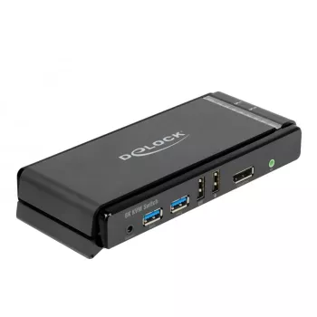 KVM-switch DeLOCK DisplayPort 1.4 8K 60Hz USB audio