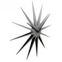 NeXtime klok 3051zi Nova, Ø50 cm, wand, zwart/zilver