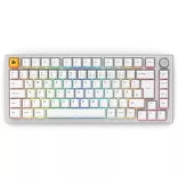 Mechanisch toetsenbord GLORIOUS GMMK Pro 75% wit hot-swap RGB, ISO-layout