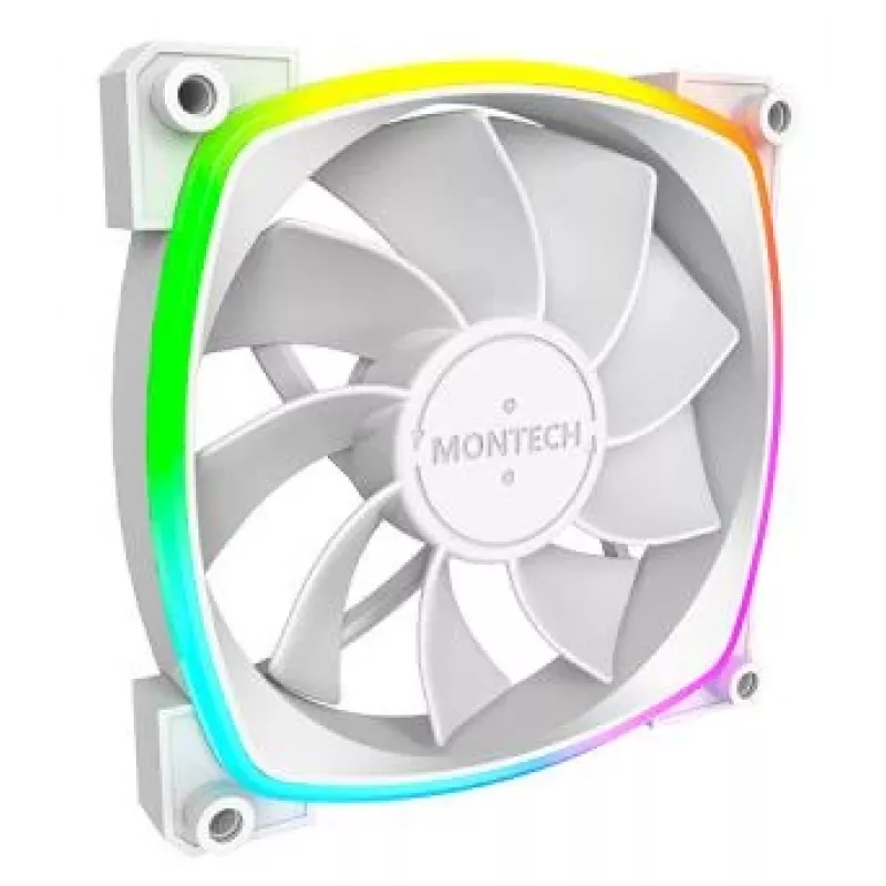 Montech RX120 PWM computerbehuizing-ventilator 12 cm wit 3 st.