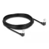 DeLOCK RJ45 netwerkkabel Cat.6A S/FTP slank 90° naar beneden 5m zwart
