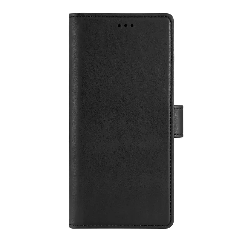 Krusell 62504 PhoneWallet hoesje voor Samsung Galaxy A73 5G, 6,7", veganistisch leer, 3 pasvakjes, zwart