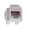 Keystone-module LANBERG KSU6-1090, Cat6 U/UTP plat, RJ-45 stekker naar LSA-bus, AWG 22/26, 14.5×16.1 mm, wit