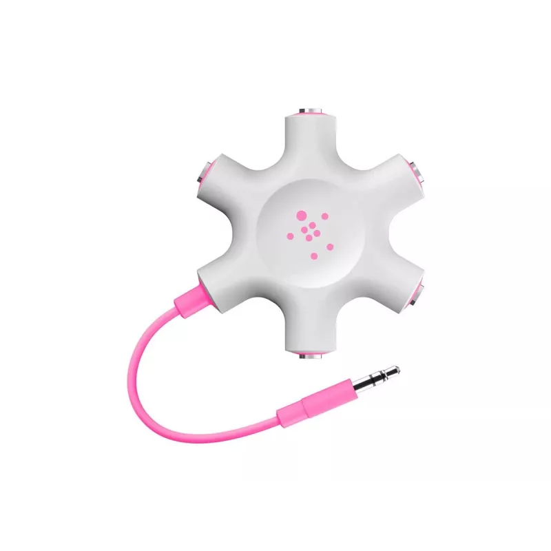 Belkin F8Z274BT - groen - wit - 1x 3,5mm - 5x 3,5mm - male - female
