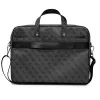 Laptoptas GUESS GUCB15P4TK 16 inch zwart Saffiano met 4G Triangle Logo