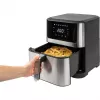 ProfiCook PC-FR 1269 H heteluchtfriteuse, 8 l, 1800 W, 80-200 °C, roestvrij staal/zwart