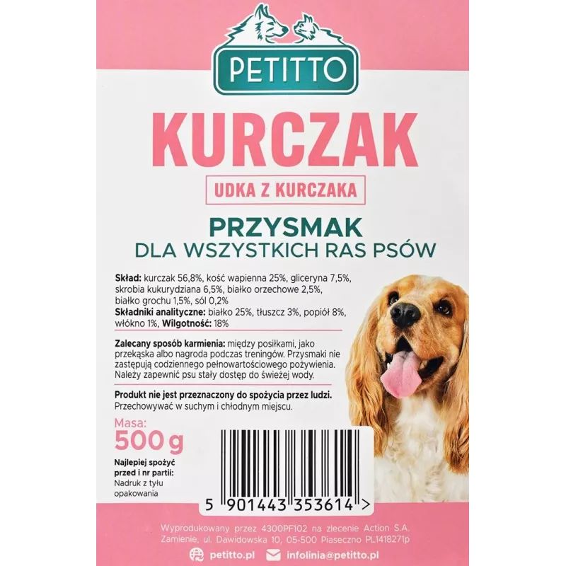PETITTO Kippenpootjes - hondensnack - 500 g