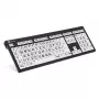 Logickeyboard XL Print Universal USB QWERTZ Duits zwart wit