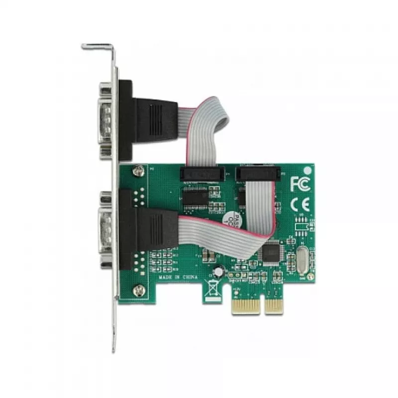 DeLOCK PCI Express x1-kaart naar 2 x Serieel RS-232
