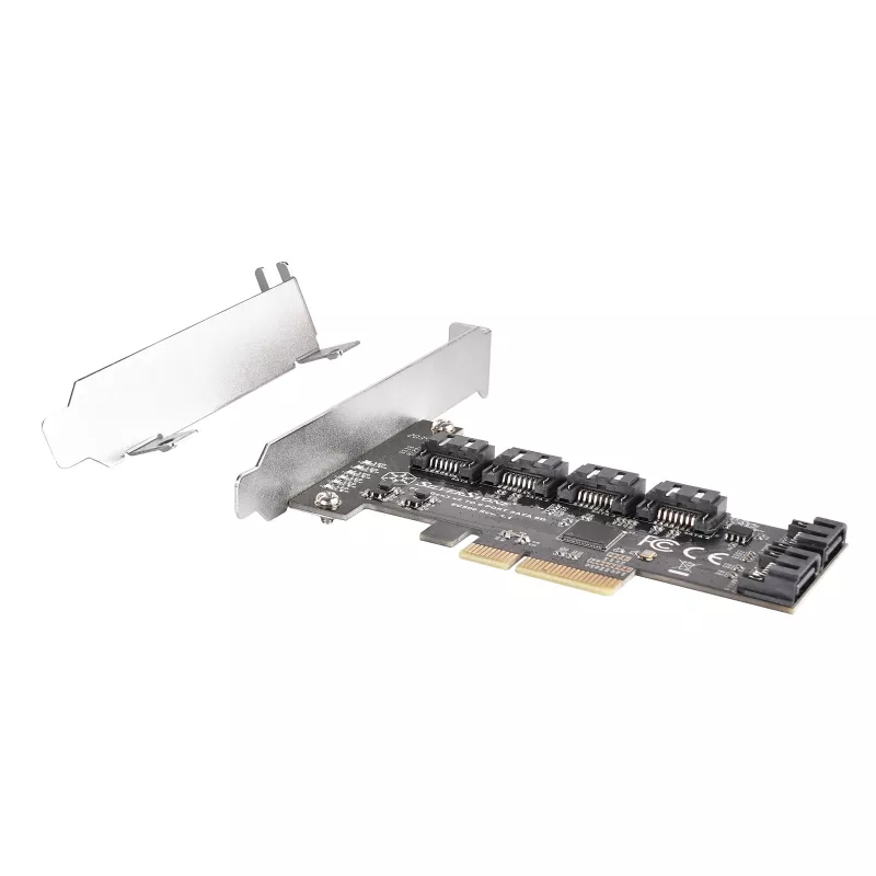 SILVERSTONE Serial ATA controller SST-ECS06 — PCIe-kaart met 6 SATA-poorten