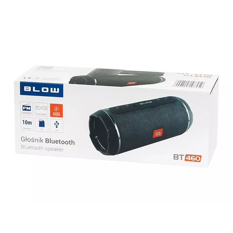 BLOW BT460 stereo draagbare luidspreker zwart, zilver 10 W