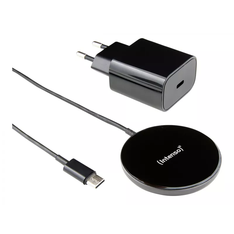 Intenso MB1 smartphone zwart USB draadloos laden snelladen binnen